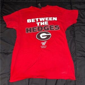 Hanes x Varsity Spirit Custom Red UGA Tee Size M
